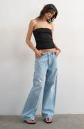 Topshop Stretch Cotton Tube Top