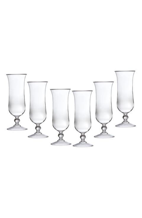 Set of 6 Outdoor Hurricane Glasses