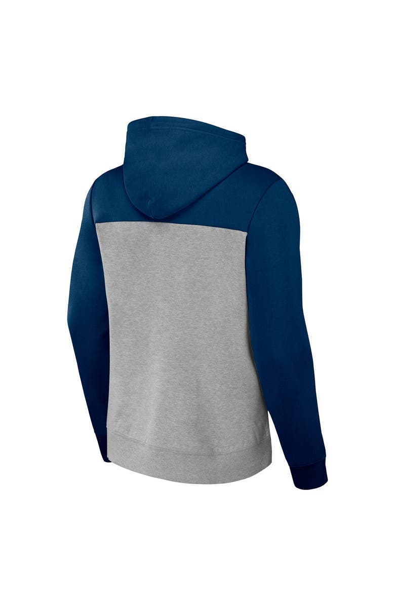 NFL X DARIUS RUCKER Men's NFL x Darius Rucker Collection by Fanatics Heather Gray Houston Texans Color Blocked Pullover Hoodie, Alternate, color,