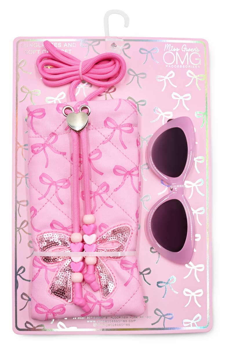 OMG Accessories Kids' Sunglasses with Drawstring Case, Alternate, color, Lollipop