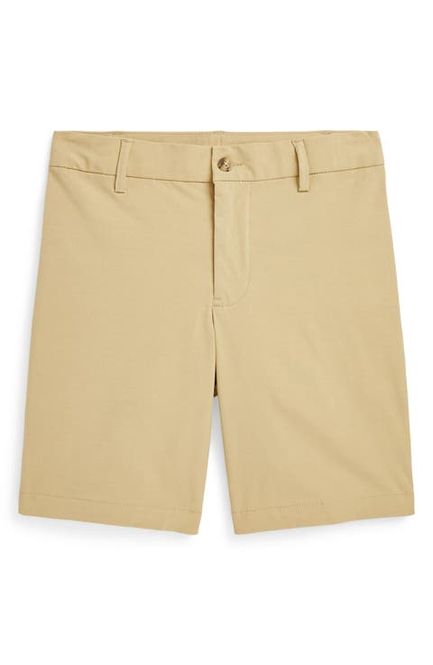 キッズ用ボトムス POLO RALPH LAUREN POLO RL KIDS FLAT FRONT SHORTS Polo Ralph Lauren Kids' Flat Front Linen & Cotton Chino