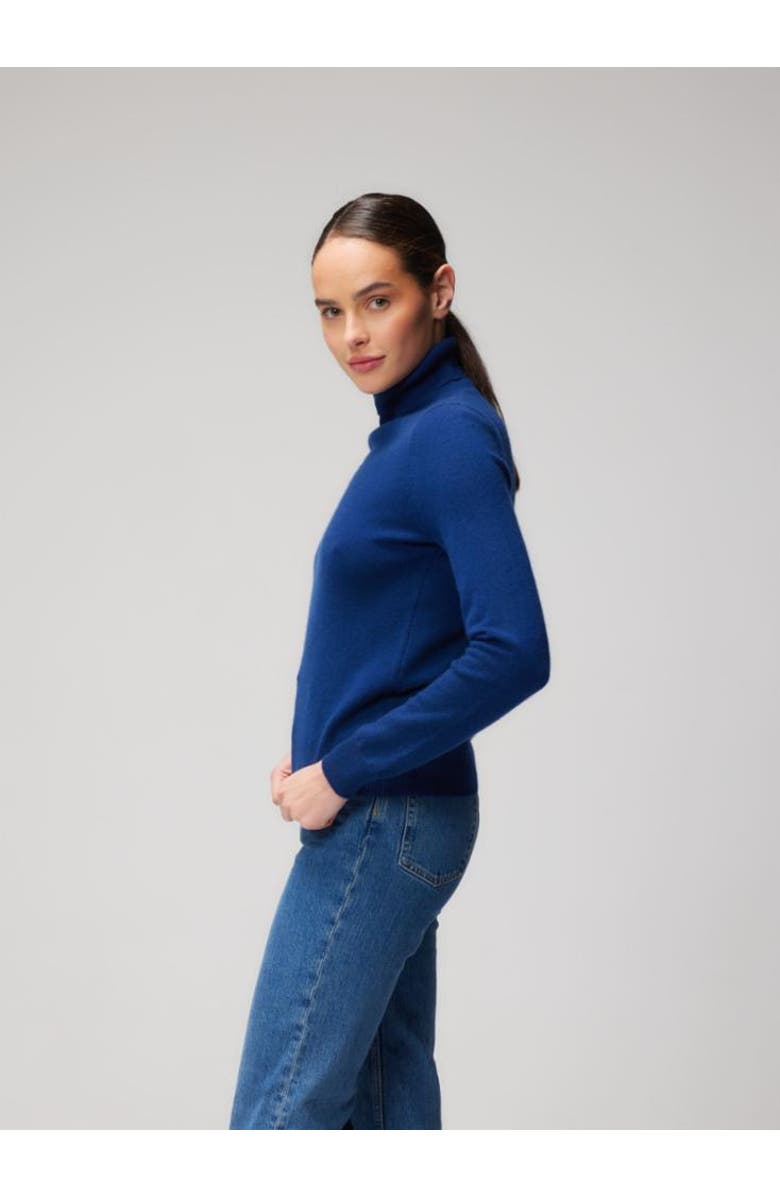 Majestic Filatures Cashmere L/S Turtleneck, Alternate, color, Bleu Roi