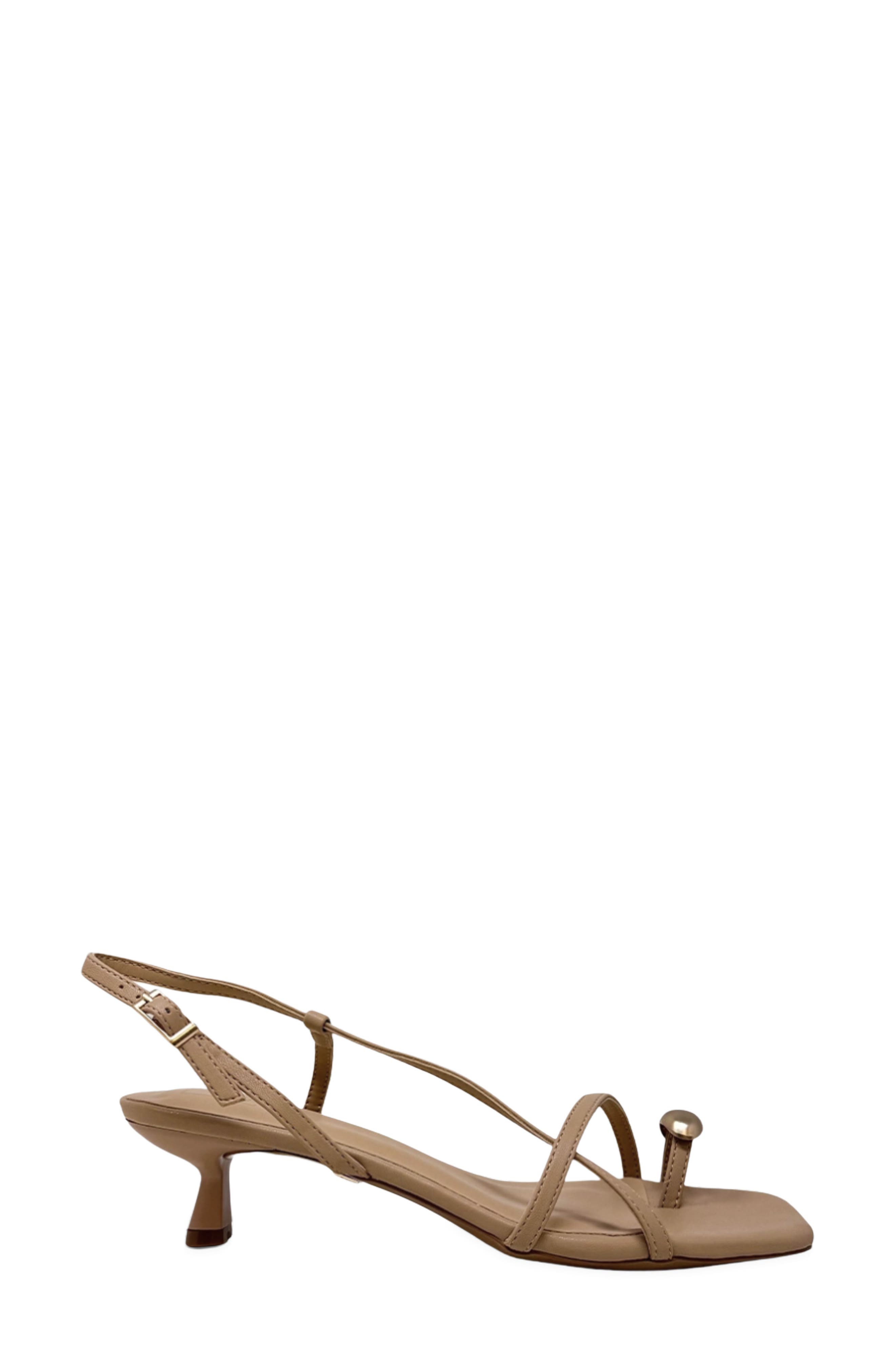 Harper Slingback Kitten Heel Sandal, Alternate, color, BEIGE