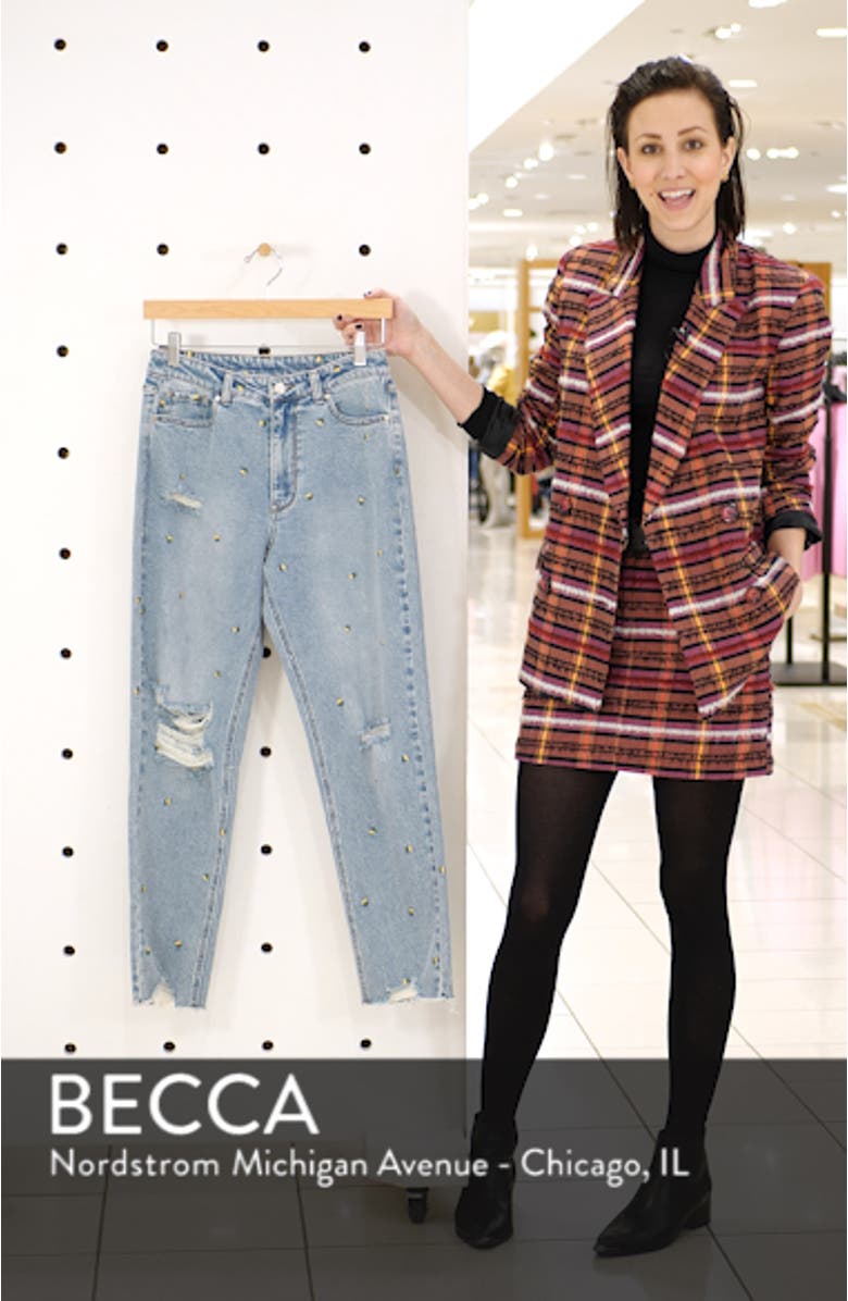 Embroidered Ripped Mom Jeans, sales video thumbnail