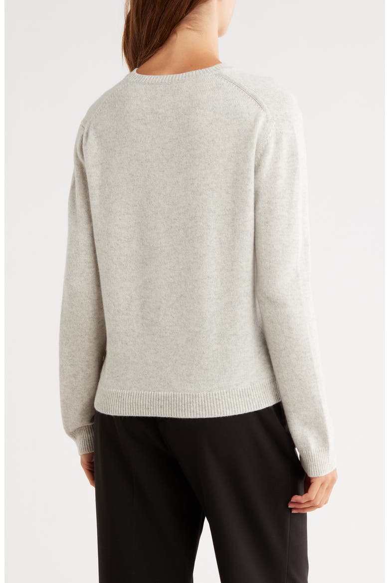 Jill Crewneck Cashmere Sweater, Alternate, color, LIGHT HEATHER GREY
