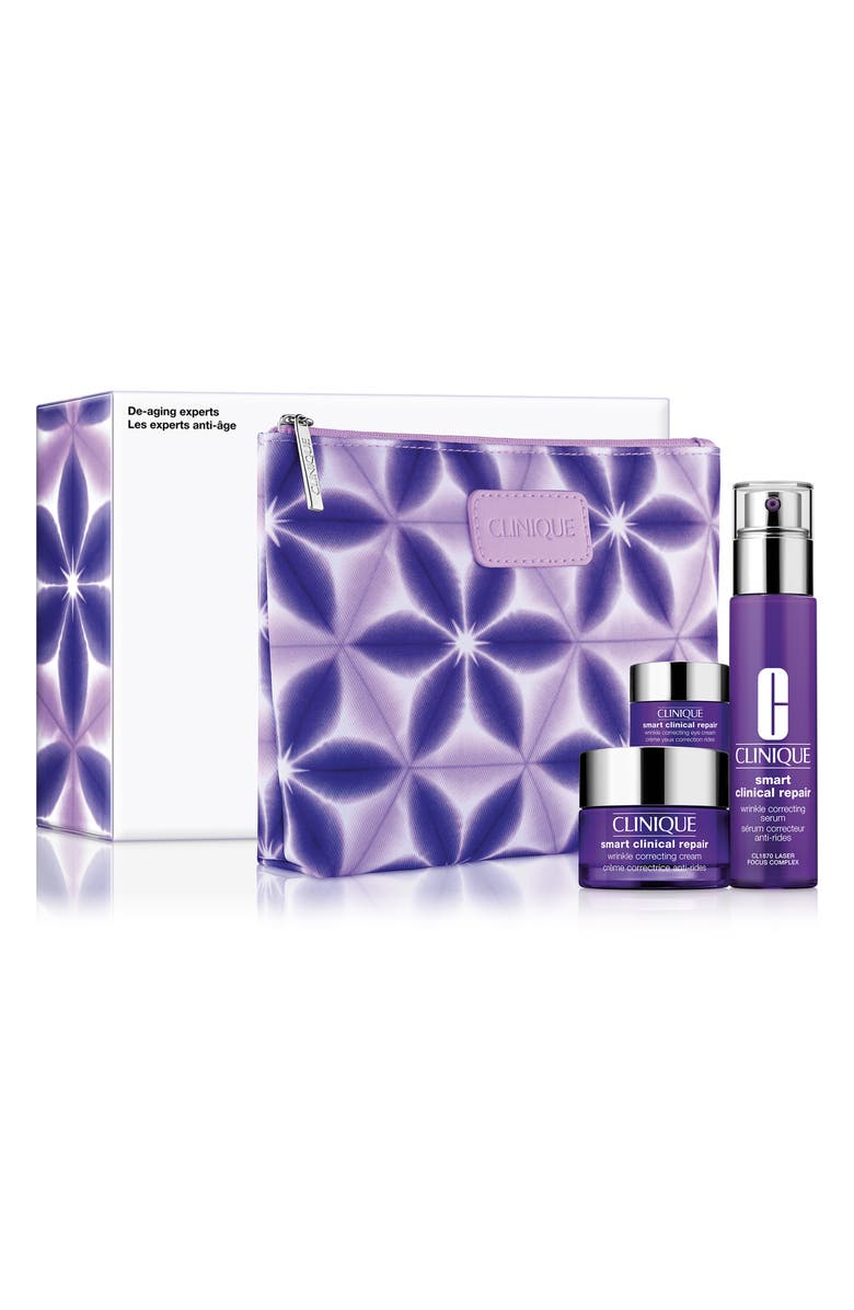 Clinique De-Aging Skin Care Experts Set (Limited Edition) $117 Value, Main, color,