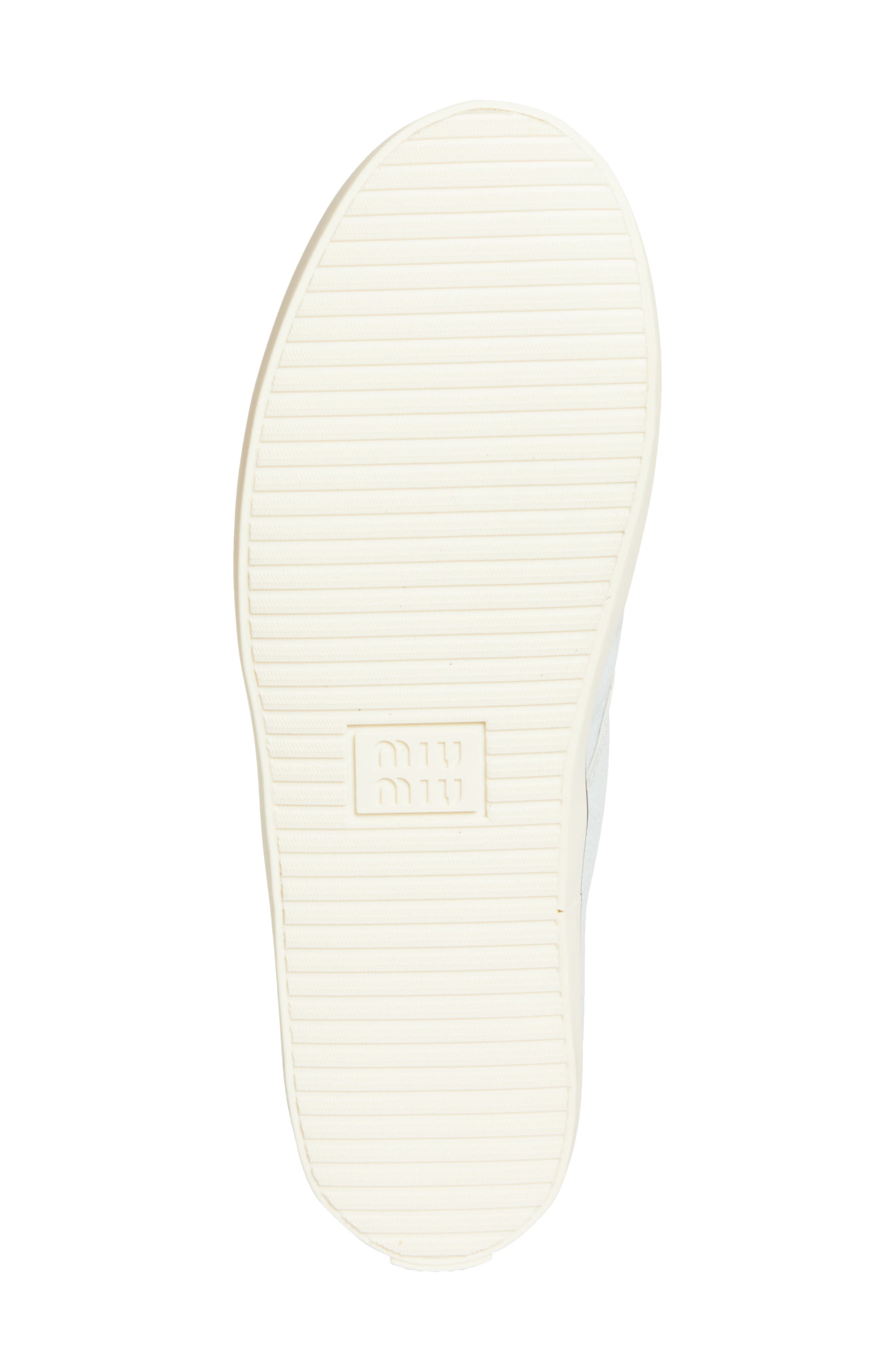 Miu Miu Low Top Canvas Sneaker, Alternate, color, Blue