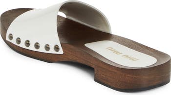 【送料&関税込】Miu Miu Clogs Sandals Miu Miu Clog Slide Sandal (Women) | Nordstrom