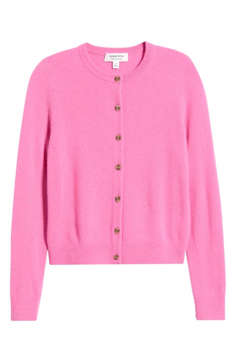 Cashmere Crewneck Cardigan