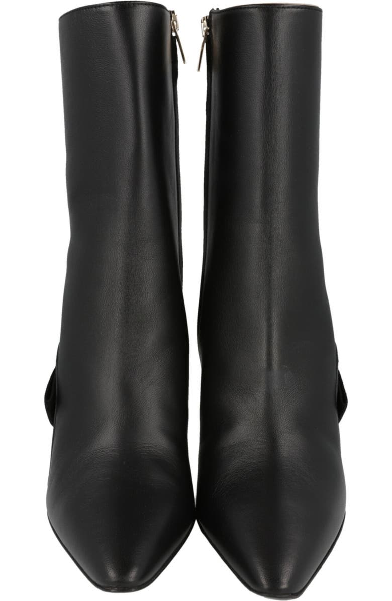 FERRAGAMO Virgilia Leather Kitten Heel Boot, Alternate, color, Black
