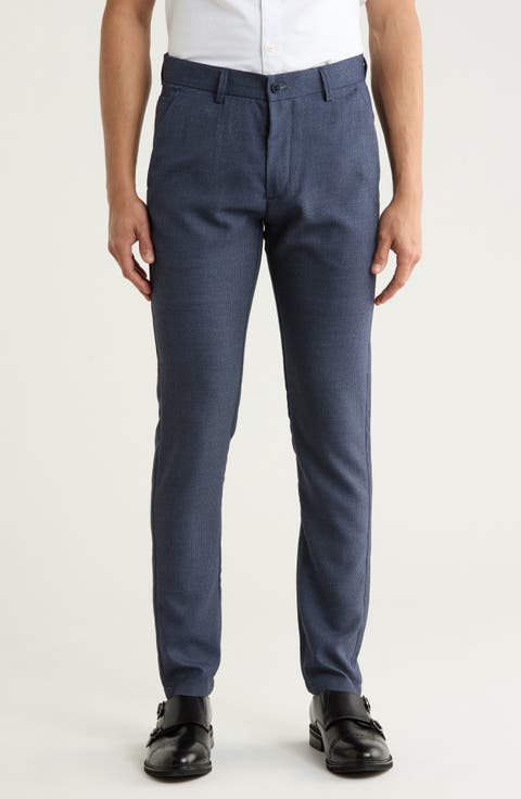 Plaid Straight Leg Trousers