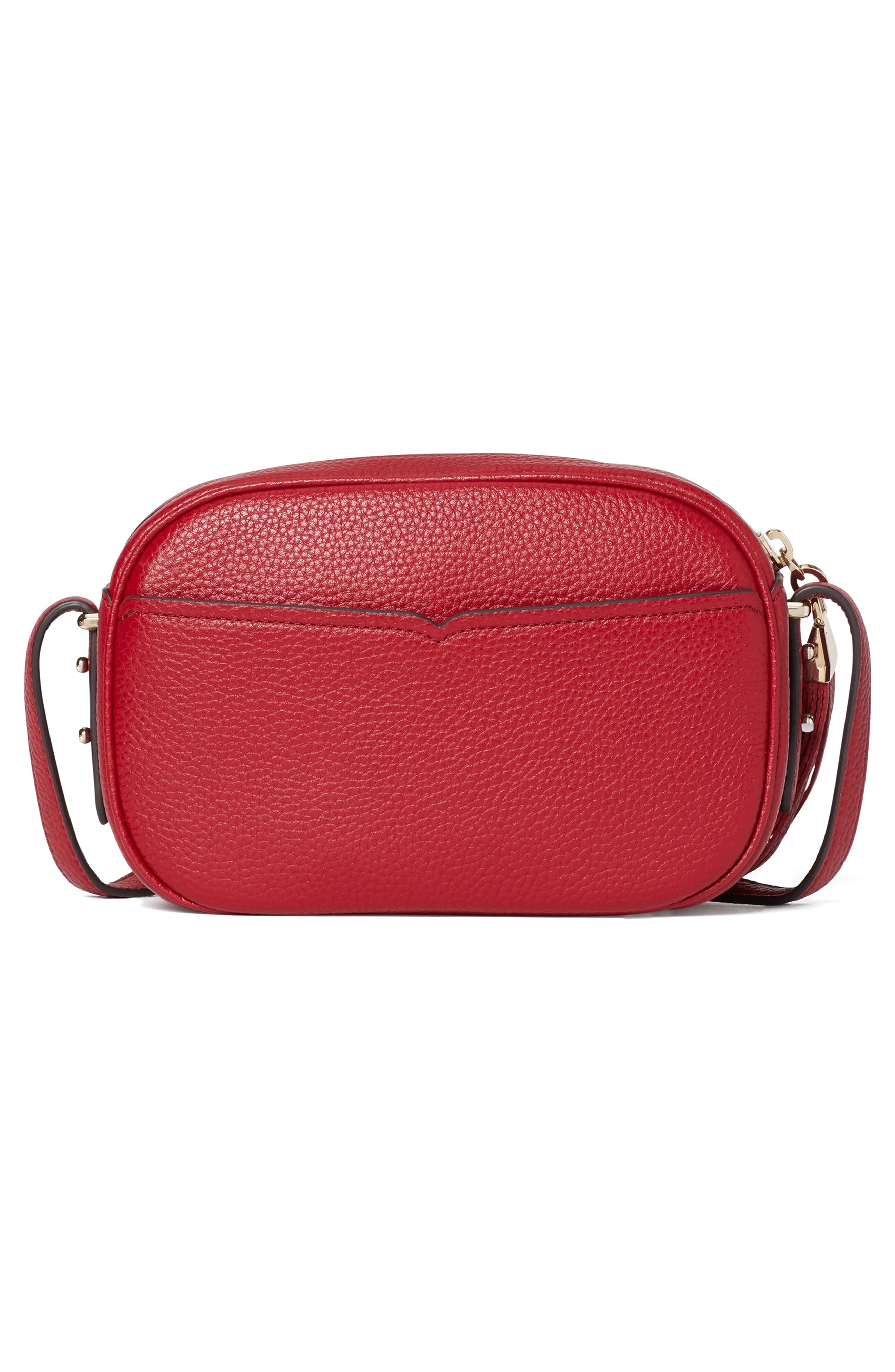 annabel medium camera bag, Alternate, color, RED CURRANT