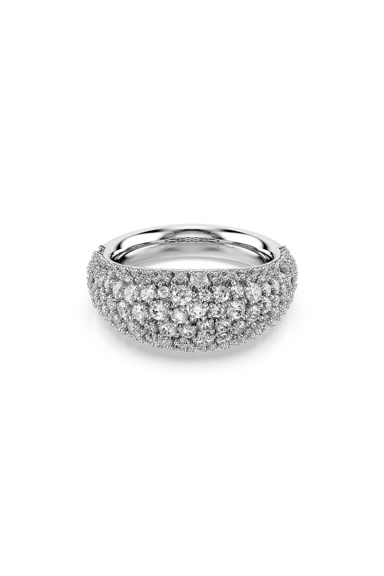 Sublima Crystal Ring, Main, color, RHODIUM/ WHITE