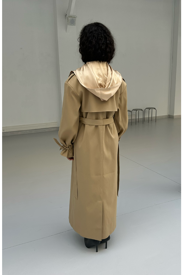 Aurora Trench Coat, Alternate, color, Camel