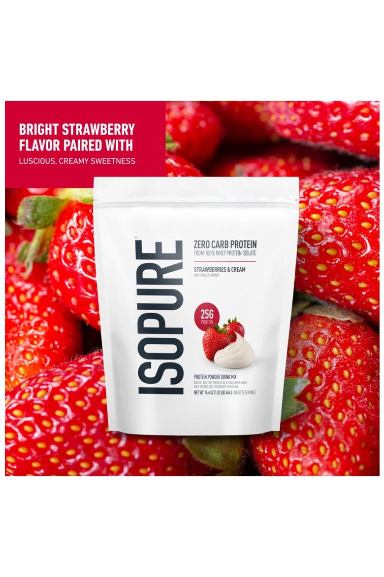 Zero Carb Strawberries and Cream Whey Protein Isolate Powder, Alternate, color, None