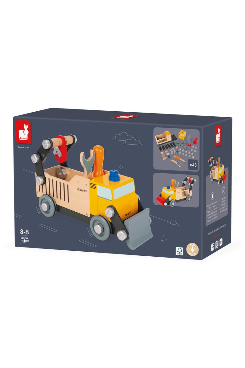 Brico DIY Construction Truck, Alternate, color, RED