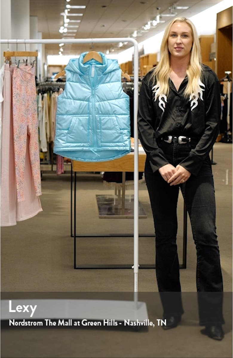 Kids' Galaxy Hooded Puffer Vest, sales video thumbnail