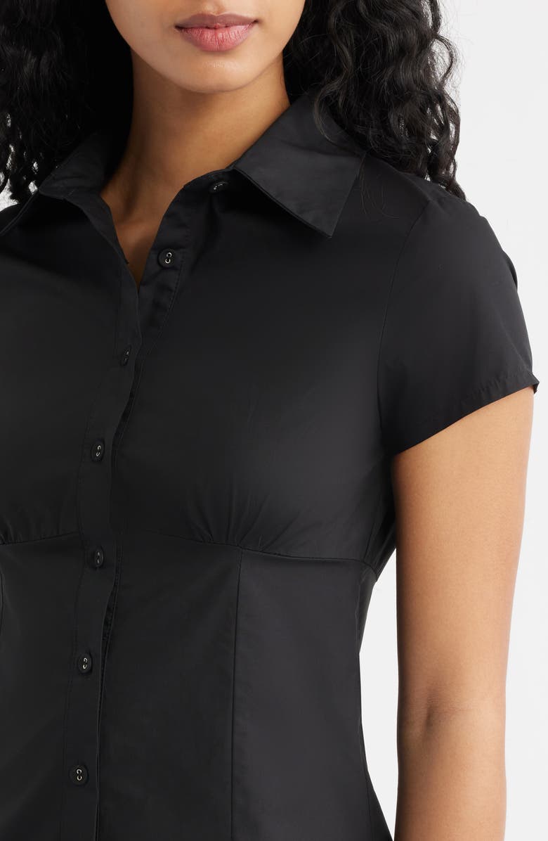 Princess Polly Motley Mini Shirtdress, Alternate, color, 