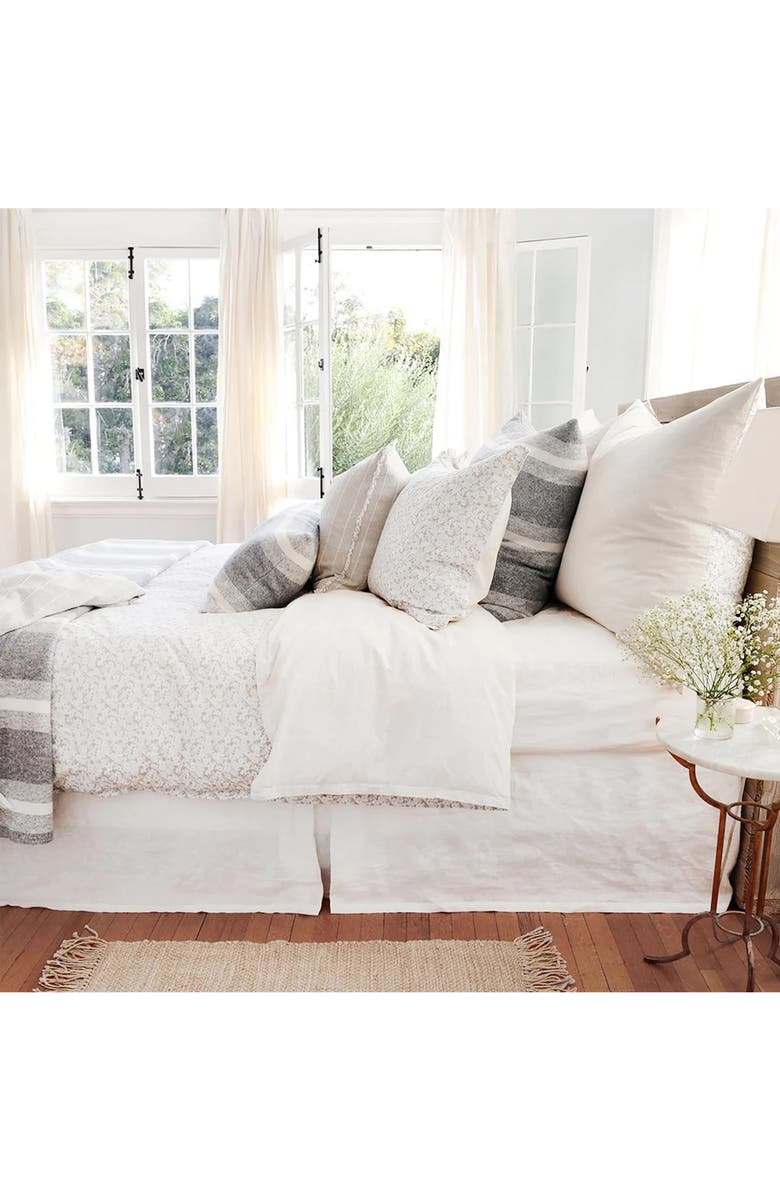 Pom Pom at Home Alpine Stripe Cotton Accent Pillow, Alternate, color, Grey/Ivory