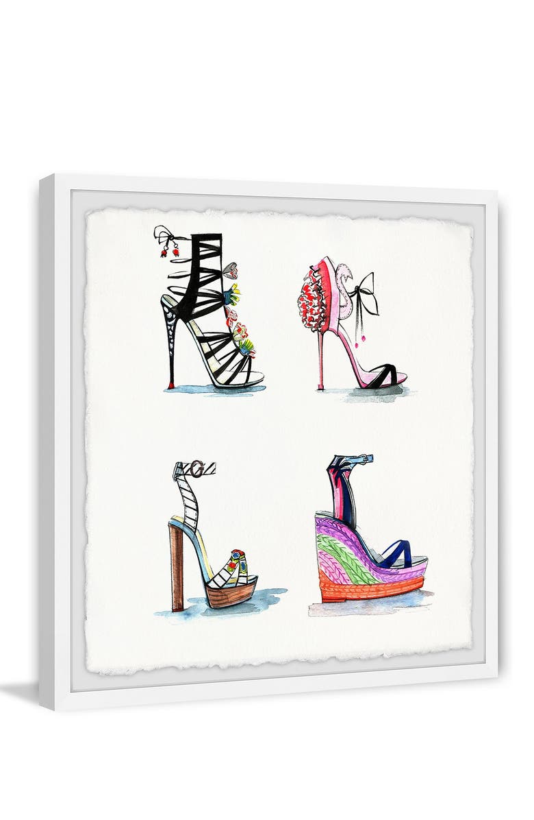 MARMONT HILL High Heels and Wedges Framed Painting Print - 12"x12", Alternate, color, 
