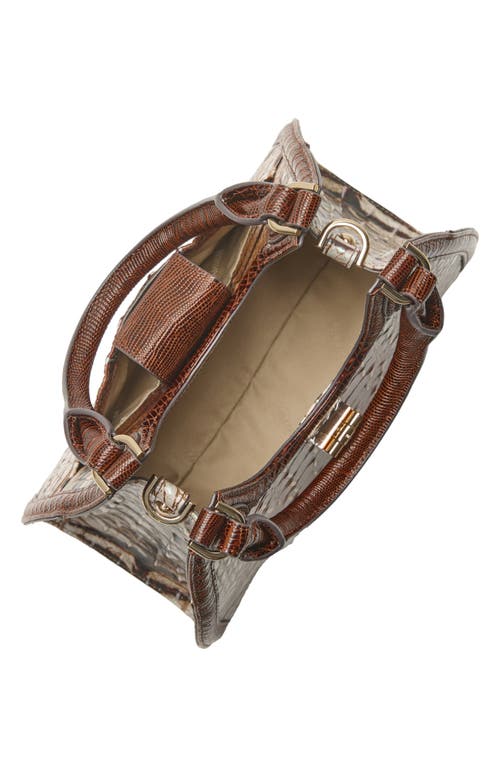 Brahmin Adrian Croc Embossed Leather Shoulder Bag