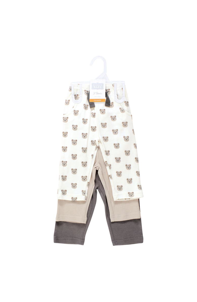 Hudson Baby 3Pk Pants, Alternate, color, Cozy Cutie