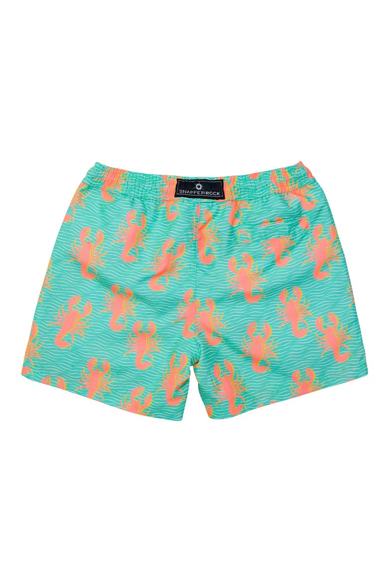 Kids' Ocean Clawed Swim Trunks, Alternate, color, GREEN