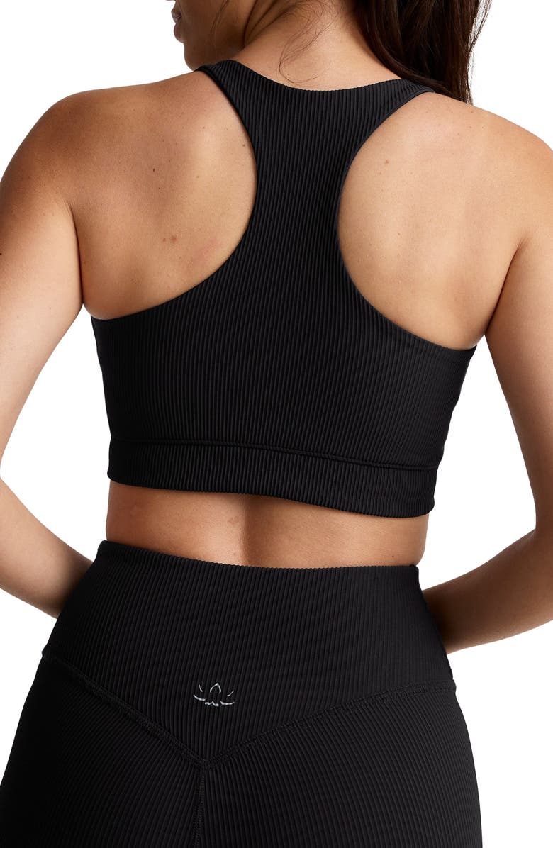Beyond Yoga Impulse Rib Sports Bra, Alternate, color, Black Onyx