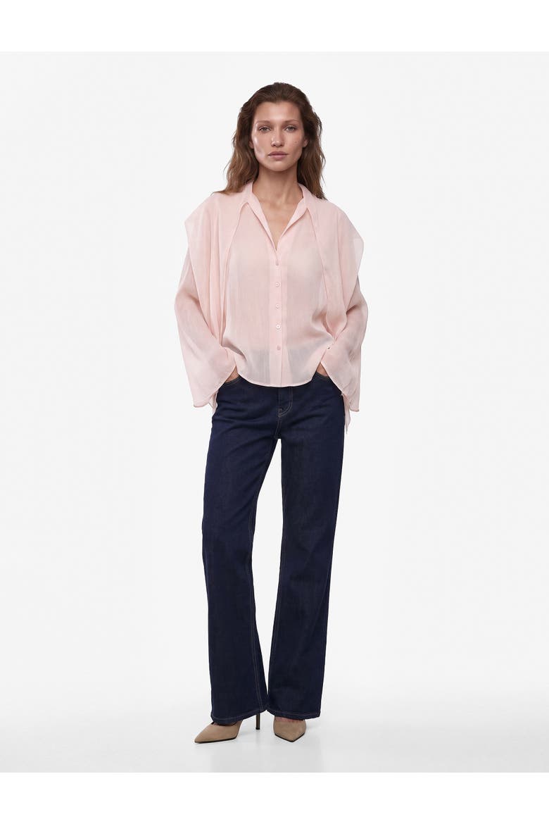 Sheer Blouse, Main, color, PINK