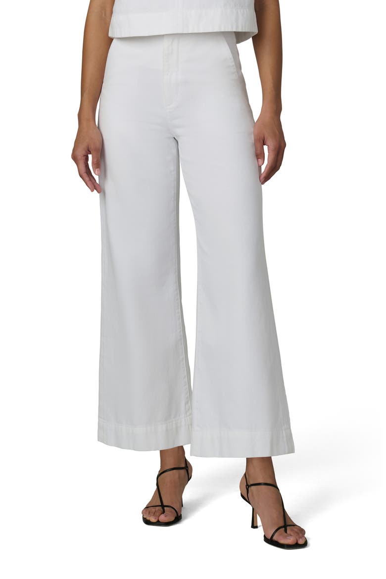 The Clean High Waist Ankle Flare Jeans, Main, color, WHITE