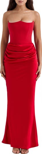 House of CB Persephone Corseted Maxi Dress - Ivory