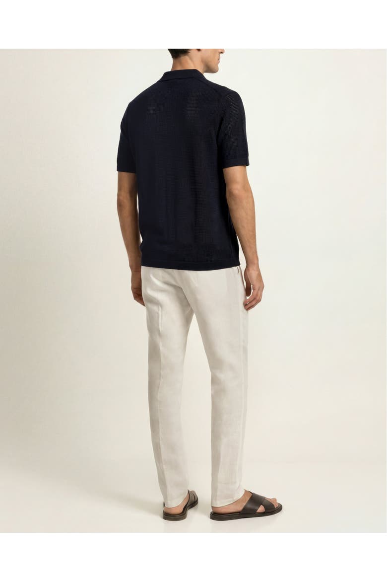 Keeling Classic Fit Cotton Silk Knitted Shirt, Alternate, color, NIGHT IRIS