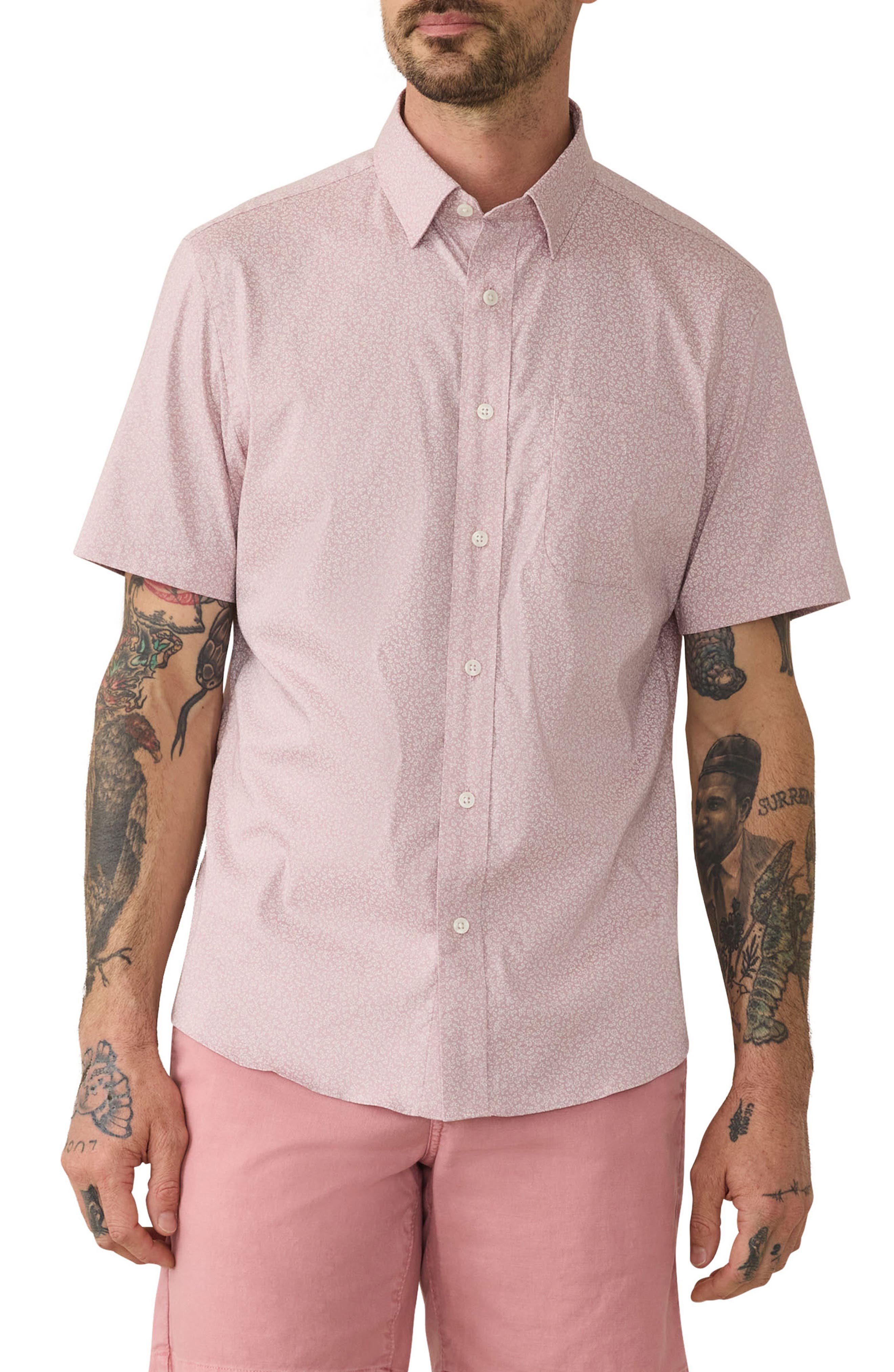 Faherty Movement Short Sleeve Button-Up Shirt