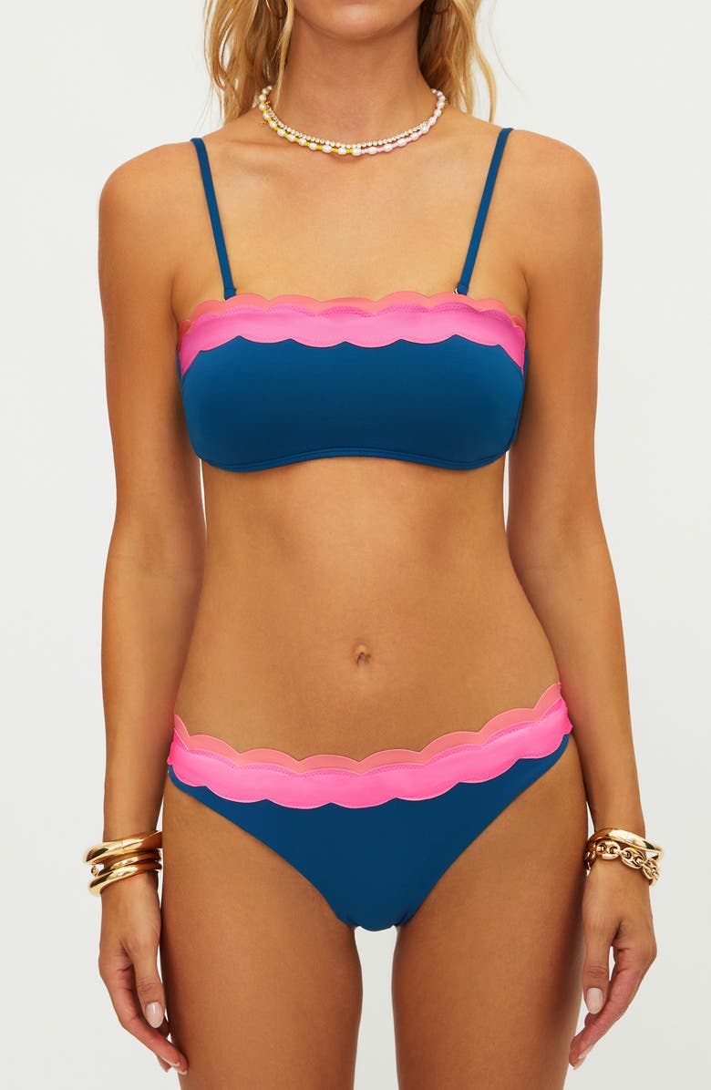 Beach Riot Fay Scallop Bikini Bottoms, Alternate, color, Seashell Isle Colorblock