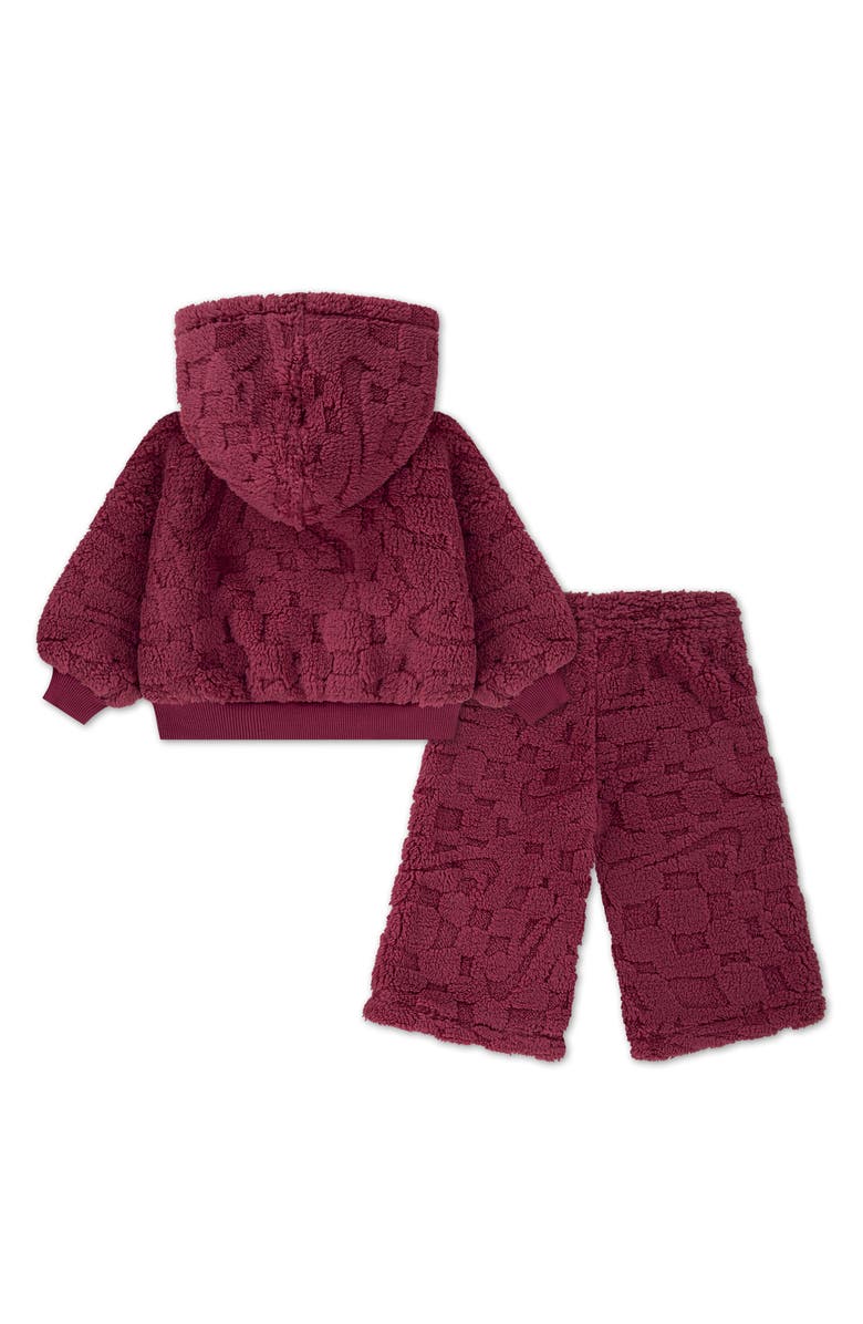Nike Cozy Fleece Hoodie & Pants Set, Alternate, color, Sweet Beet