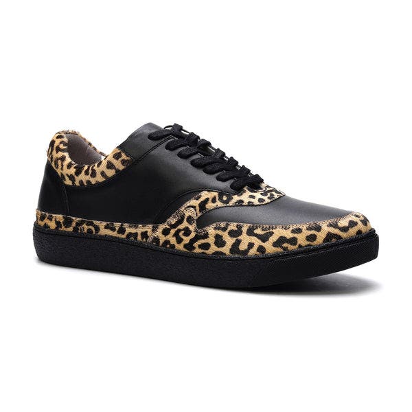 CARLOS SANTANA Lennox Sneaker, Alternate, color, Black Leopard