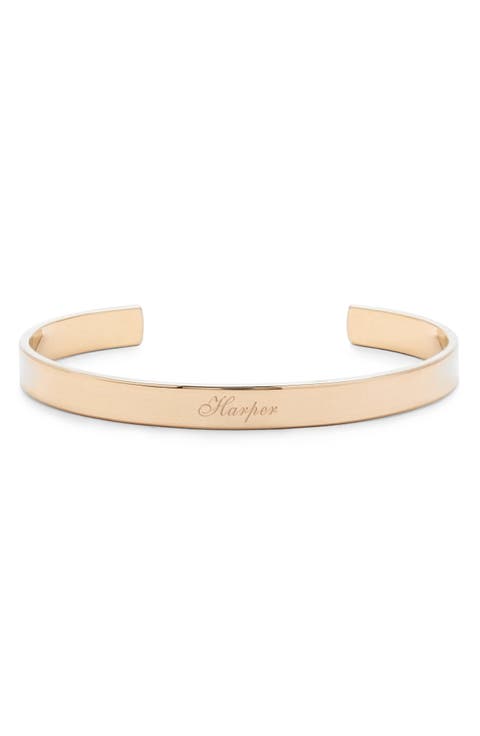 Personalized Name Cuff