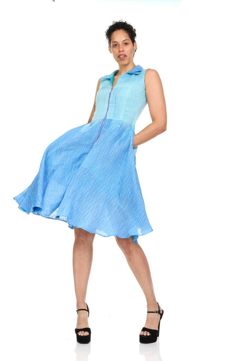 KAHINDO Double Collar Ombre Dress, Main, color,