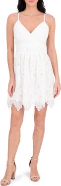 Siena Embroidered Lace Minidress