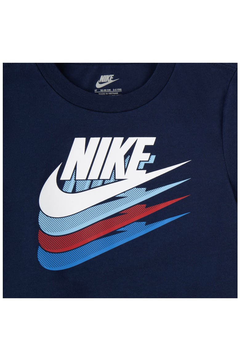 Kids' T-Shirt & Colorblock Shorts Set, Alternate, color, MIDNIGHT NAVY