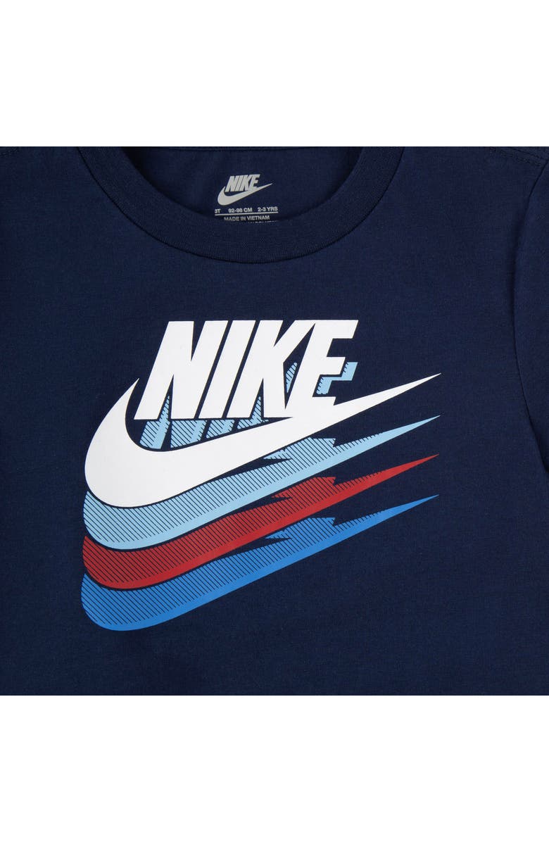 Nike Kids' T-Shirt & Colorblock Shorts Set, Alternate, color, Midnight Navy