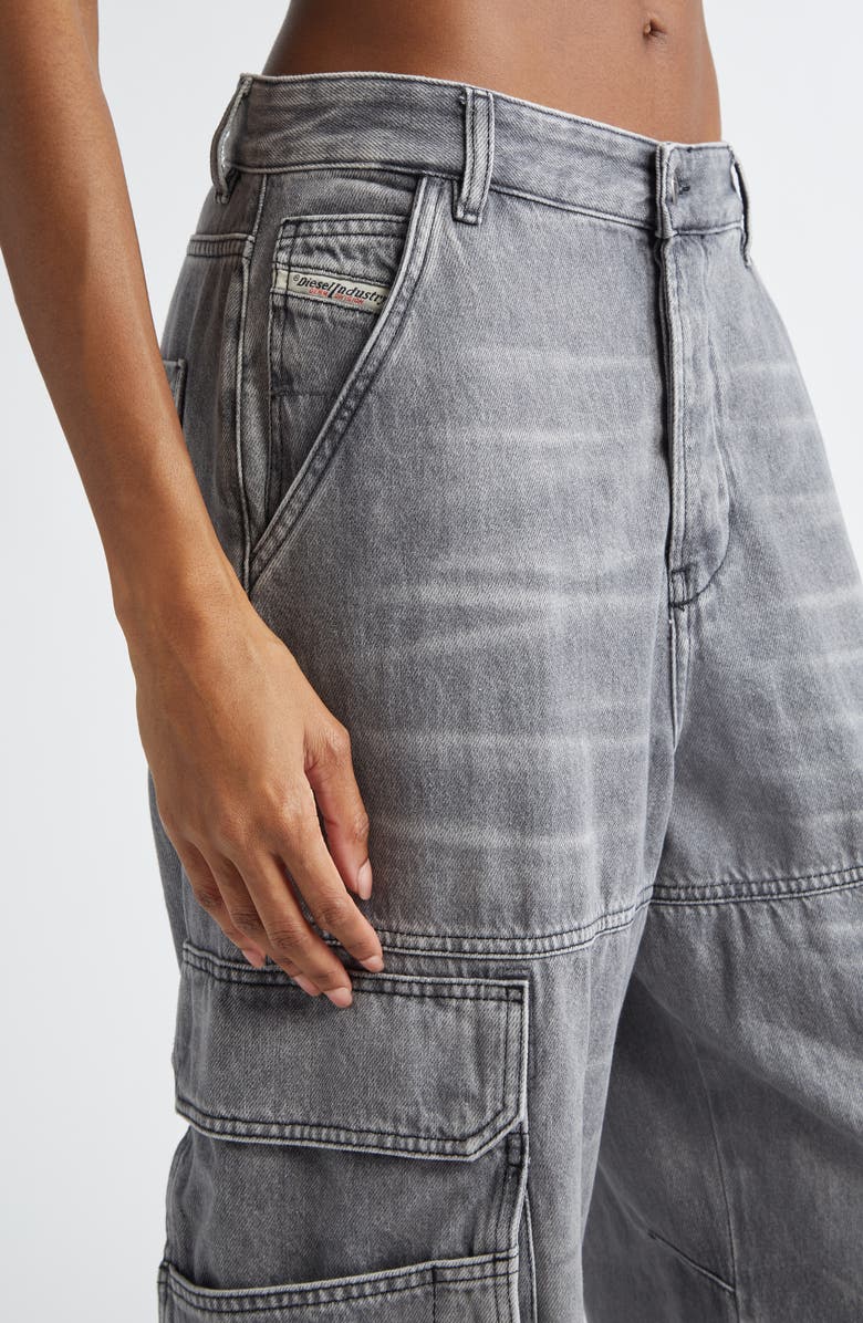 DIESEL<sup>®</sup> D-Sire Wide Leg Cargo Jeans, Alternate, color, 
