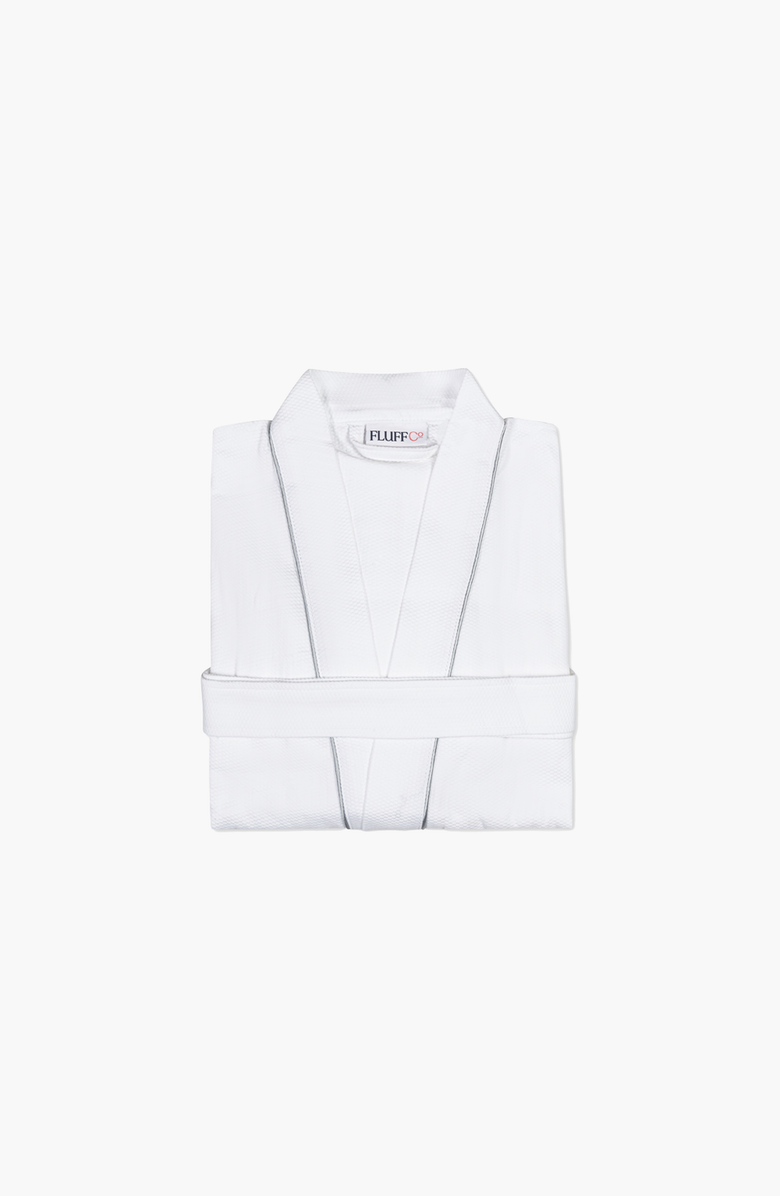 FluffCo | Hotel Comfort Hotel Waffle Robe, Main, color, White