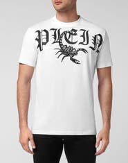 PHILIPP PLEIN T-Shirt Round Neck Ss Scorpion With Crystals Men
