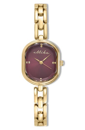 Ettika Elegant Link Bracelet Watch In Gold