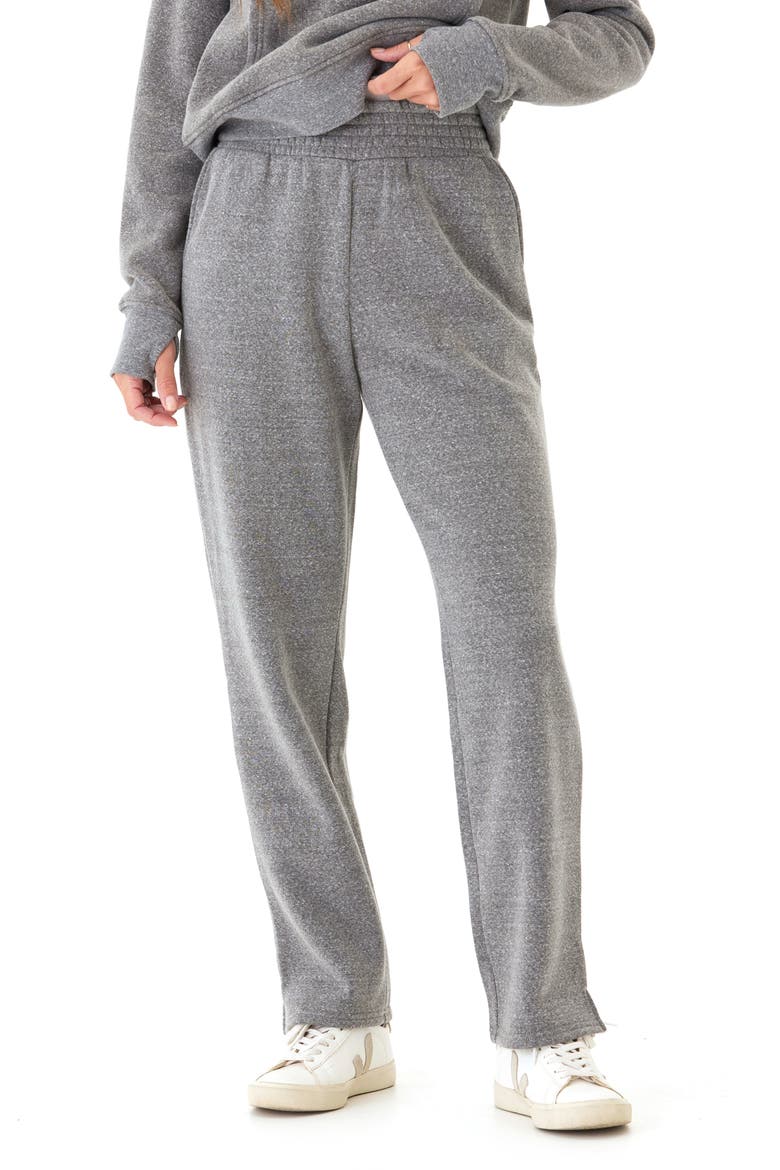 Neve Triblend Fleece Sweatpants, Main, color, HEATHER GREY