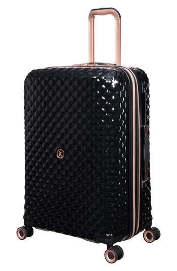 Shop It Luggage Glitzy 27-inch Hardside Spinner Luggage In Black