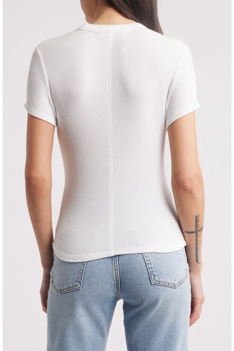 Rib Baby Tee, Alternate, color, WHITE