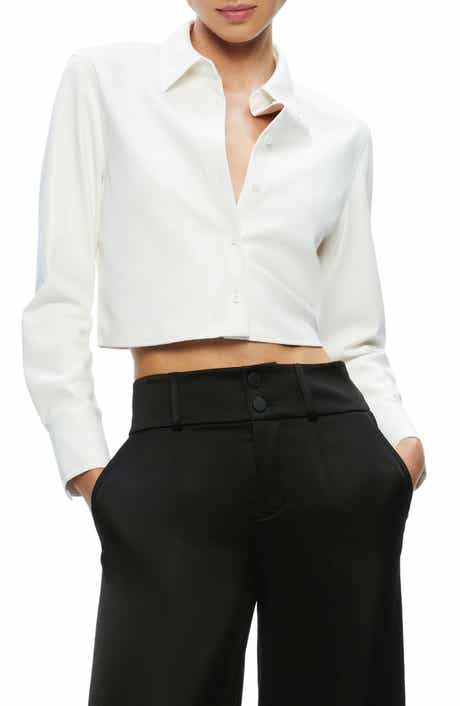 Leon Crop Faux Leather Shirt