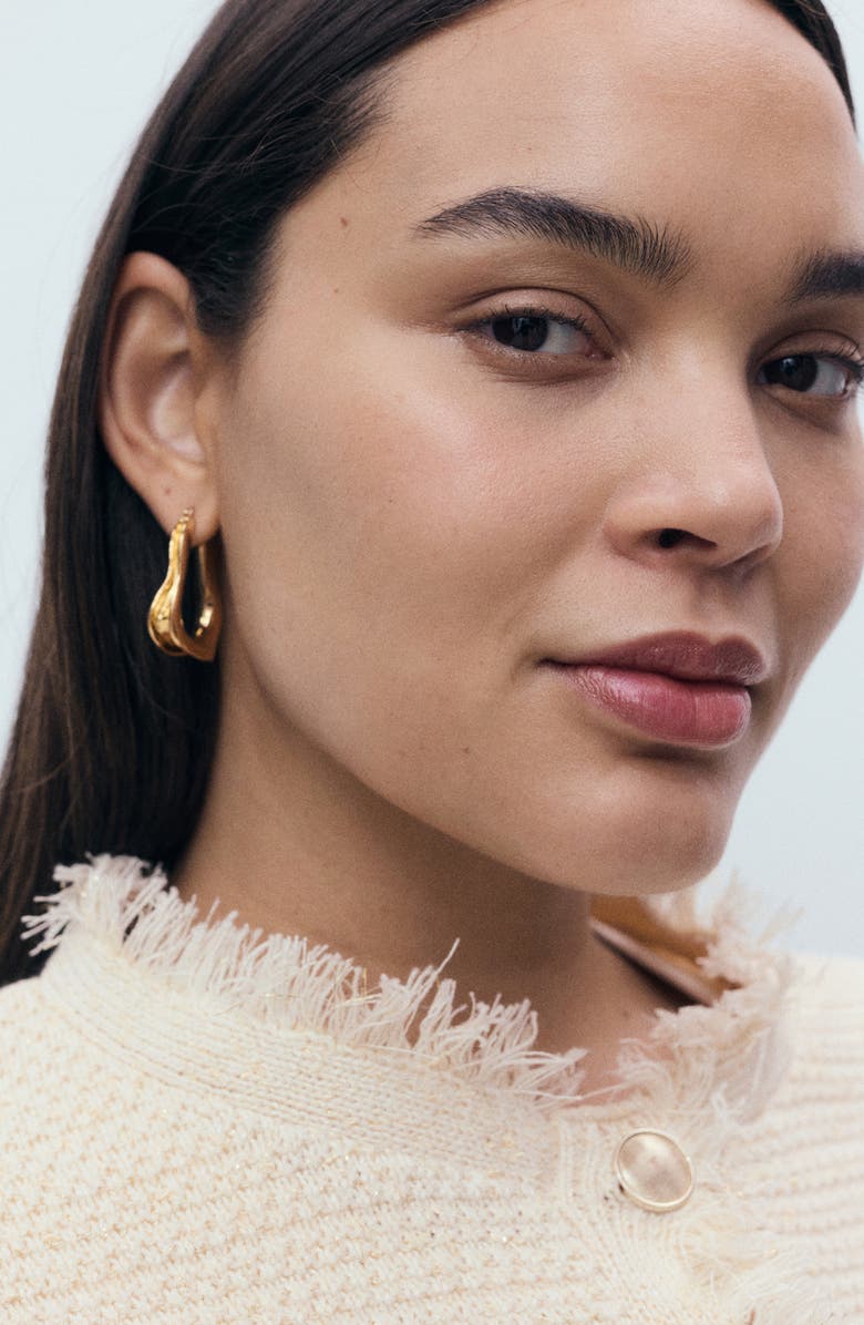 MANGO Frayed Edge Cardigan, Alternate, color, Ecru